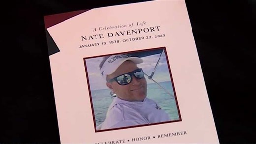 Memorial held for Nate Davenport, who was electrocuted while saving children