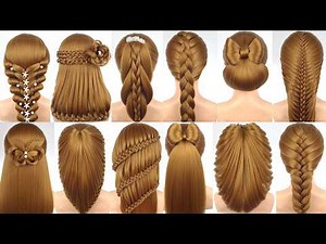 18 Simple & Beautiful Hairstyles | 1 Hour Long Hair Tutorial Compilation for Girls