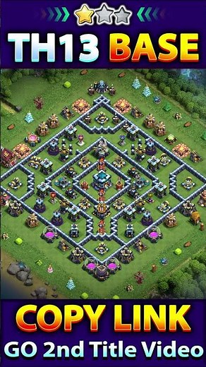 AFTER UPDATE! TOWN HALL 13 Th13 WAR BASE With Link | TH13 LEGEND Base With Link | Clash of clans