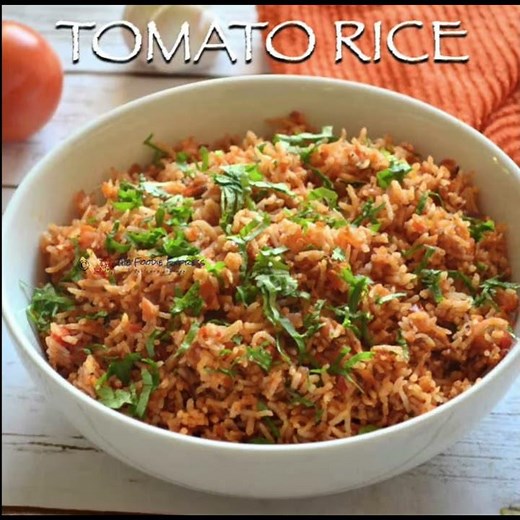 Tomato Rice | Quick & Easy Recipe| Recipe by The Foodie Express