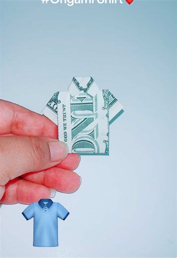DIY Origami Shirt - Creative Money Gift Idea