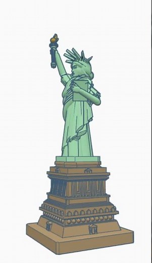 Tinkercad Designed Statue of Liberty