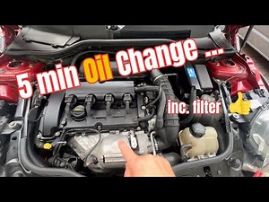 5 min oil and filter change on a Mini Cooper