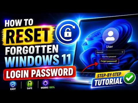 RESET Windows Forgotten PASSWORD Without any USB or Software (2026 Updated)