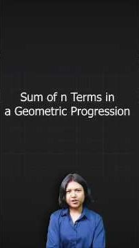 Sum of n Terms in GP Explained in 1 Minute | Fast Formula & Shortcut | SujataMaths #shorts