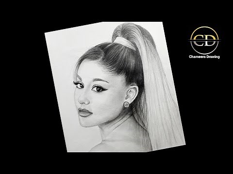 How to draw a girl " Ariana Grande " (step by step) Pencil Drawing Tutorial //Easy Drawing //
