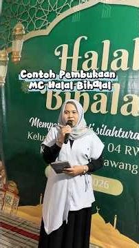 Contoh Pembukaan MC Halal Bihalal #mchalalbihalal #mcpengajian