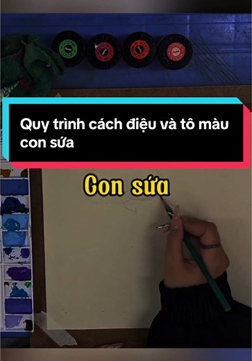 Quy trình cách điệu và tô màu con sứa