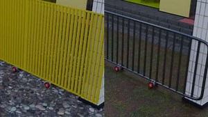 6 Inch Rolling Fence Gate Wheel Rubber Sliding Gate Carrier Wheel for Chain Link Gate or Wooden Gate Metal Tube Gates Driveway Gates