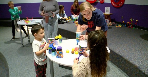 Area children explore gravity and aerodynamics at Children's Museum event
