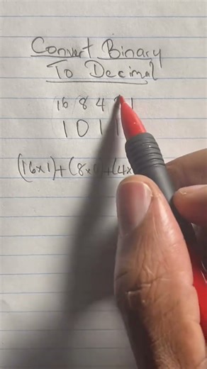 How to change from binary to decimals #math #decimals