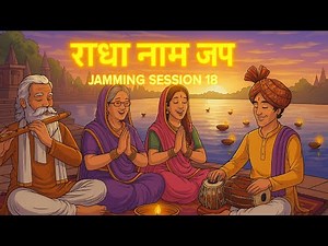 Deep inner peace and mental clarity | Radha Radha Naam Jap | Jamming Session 18 | #radha #naamjap