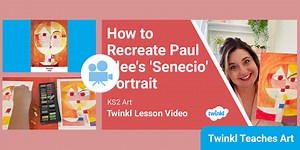KS2 (Ages 7-11) Art: How to Recreate Paul Klee's 'Senecio'