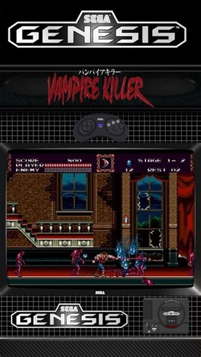 Vampire Killer (Genesis/1994) #retrogaming #sega #castlevania #videogames #gaming