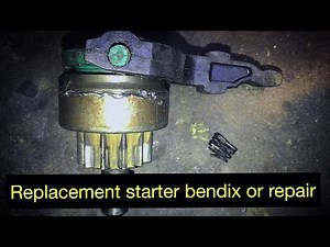 How to change the starter bendix or repair/FORD/CROWNVICTORIA/