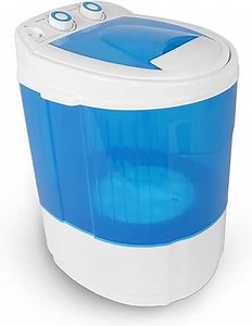 Mini Washer and Spinner, 7.7lbs Mini Washing Machine, Compact Washer Machine with Timer Control, Spinning Basket, Ideal for Dorms and Apartments (Blue)