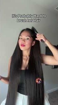 How I Brush my Long Hair #haircare #hairbrushing