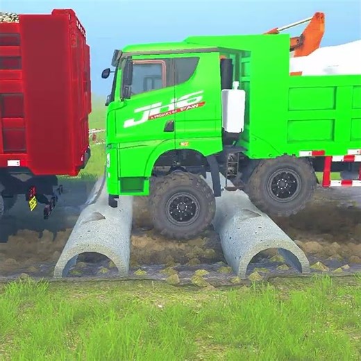 Spintires: MudRunner -SHACMAN DELONG X3000 Towing a Truck on a Snowy Road Ep28