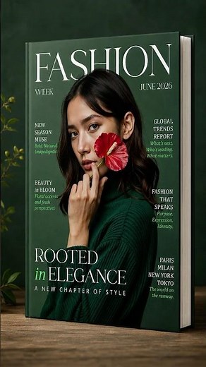 From Portrait to Vogue-Style Magazine Cover #graphicdesign #photoshop #magazinecover #viralshorts