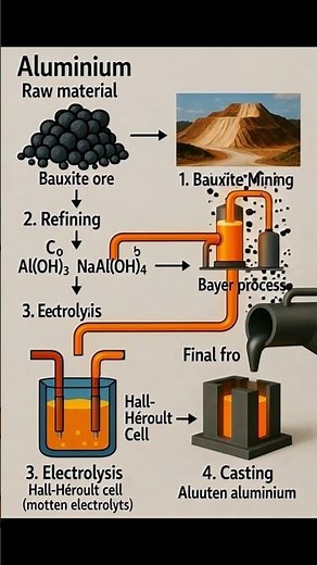 How Aluminium Is Made? 😱 From Bauxite to Shiny Metal!