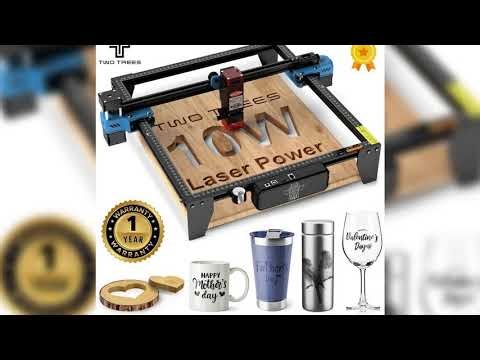 A must-have product! TwoTrees TTS-10 Pro 80W Laser Engraver Stainless Steel DIY Logo Printer Metal