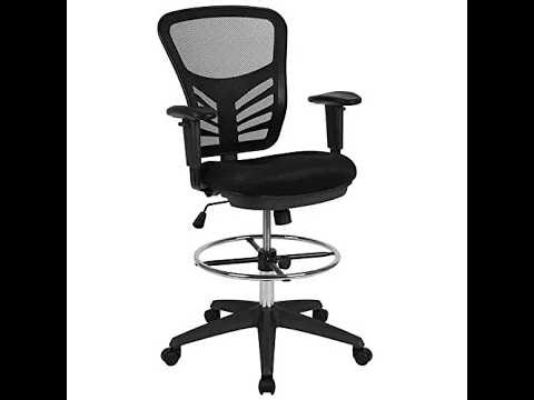 Flash Furniture Tyler Mid-Back Mesh Drafting Chair Review - Pros & Cons - Flash Furniture Tyler
