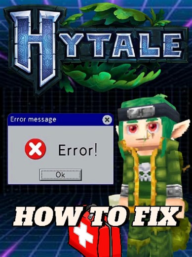 Hytale od premiery zawiera GIGA błąd, przez który nie da się grać, oto jego szybkie i proste rozwiązanie ❤️ authentication error token error #hytale #gierkomatt #minecraft #error