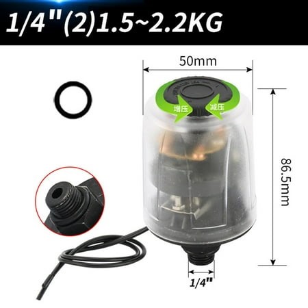Adjustable Mechanical Water Pump Pressure Switch Self-Priming Booster Pump 1/4 1.5-2.2Kg - Walmart.ca