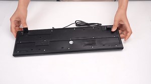 Arabic Keyboard USB Wired, 104 Keys Ultra Slim Full Size Keyboard with Numeric Keypad for Desktop Computer Laptop, Black