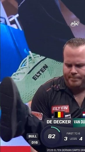 DIRK'S REACTION TO MISSING A DOUBLE 🤣 | 2026 Elten Safety Shoes German Darts Grand Prix