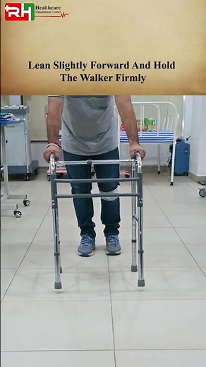 Walker Walking Technique #WalkerTechnique #GaitTraining #NursingSkills #Physiotherapy