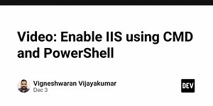 Video: Enable IIS using CMD and PowerShell