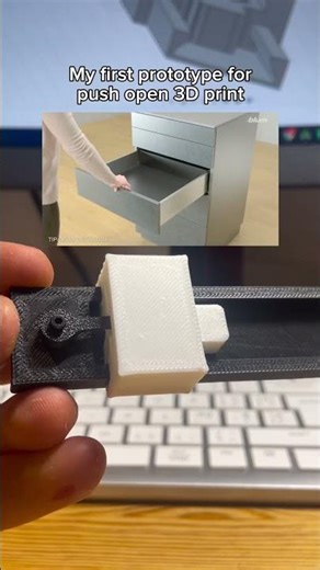 Push open 3D Printed mechanism #3dprinting #cad #fusion360 #mechanicalengineering