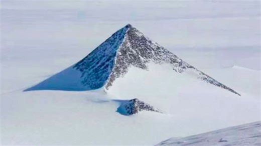 Mysterious Antarctic pyramid - geological formation or ancient structure?