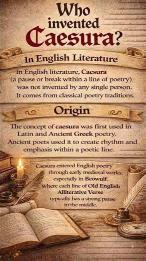 What is Caesura? | Literary Terms in 20 Seconds📚#Caesura#EnglishLiterature#LiteraryTerms