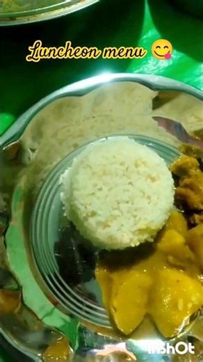 Luncheon Menu..😋#food #lunch #lunchthali #shorts #yt #minivlog #youtubeshorts #foodliketreasuretrove