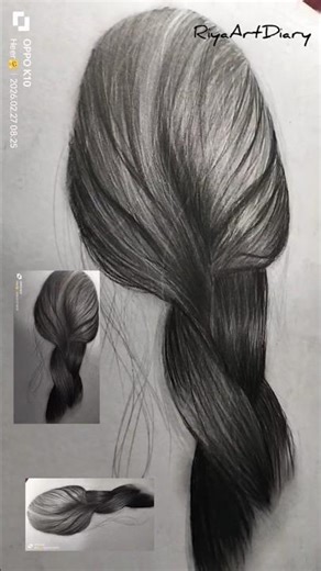 |Realistic Hair Draw Kaise karte Hain|
