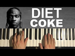 Pusha T - Diet Coke (Piano Tutorial Lesson)