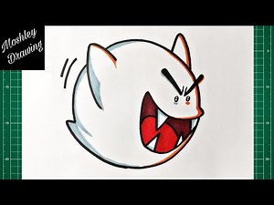 How to Draw Bigger Boo from Super Mario