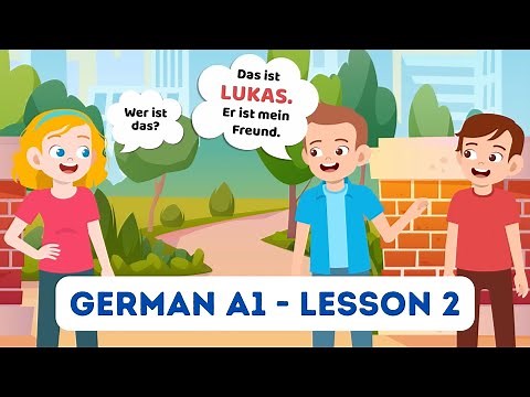 Beginning German A1 Series Conversations and Vocabulary - Lesson 2 - Deutsch A1 Serie