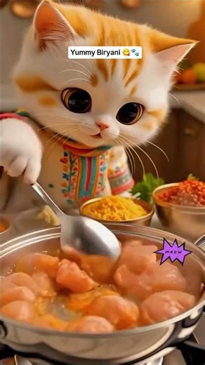 When your cat becomes the Biryani chef! 😹🍛 | AK Digital Traders #viralvideo #viralshorts