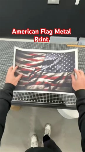 American Flag Metal Print Sublimation
