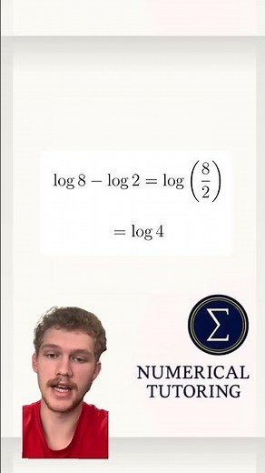 Why log(8) − log(2) ≠ log(6)