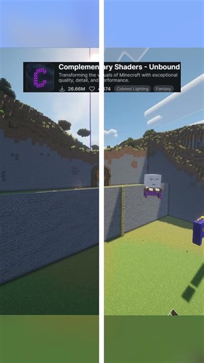 best Minecraft shader packs#minecraft #minecraftshorts