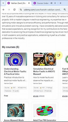 Free Udemy course about electrical faults in motors. Find the link in the description.#ansys #udemy