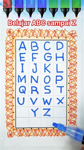 Belajar abcd sampai z #art #education #shorts