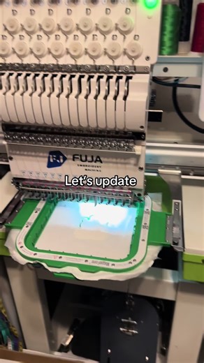 Fuja update #fujaembroiderymachine #foryoupage #smallbusiness #embroiderymachine