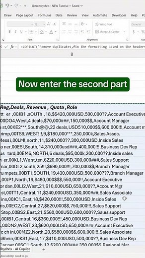 How to use Copilot AI in Excel to Clean and Split data! #excel #copilot #spreadsheet
