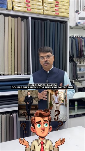 fashion apparels | Difference between single breasted suit versus double breasted suit ✅🤵‍♂️ | Instagram