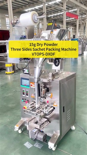 15g Dry Powder Three Sides Sachet Packing Machine VTOPS-DXDF ✅ Three-side sealing sachet format for clean, professional packs ✅ Stable auger dosing system ensures accurate and consistent filling ✅ Multi-function design, suitable for various powder products ✅ Compact structure, ideal for high-speed sachet production lines Applications: Milk powder, coffee powder, spices, seasoning, pharmaceutical powders, health supplements 👉 Learn more: https://www.vtops.com/ #SachetPackingMachine #PowderPackag